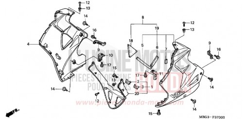 UNTERER WINDLAUF VFR800FIW de 1998